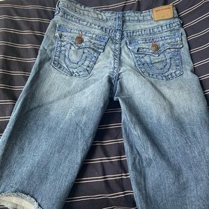 Boy size 14 denim true religion jean shorts